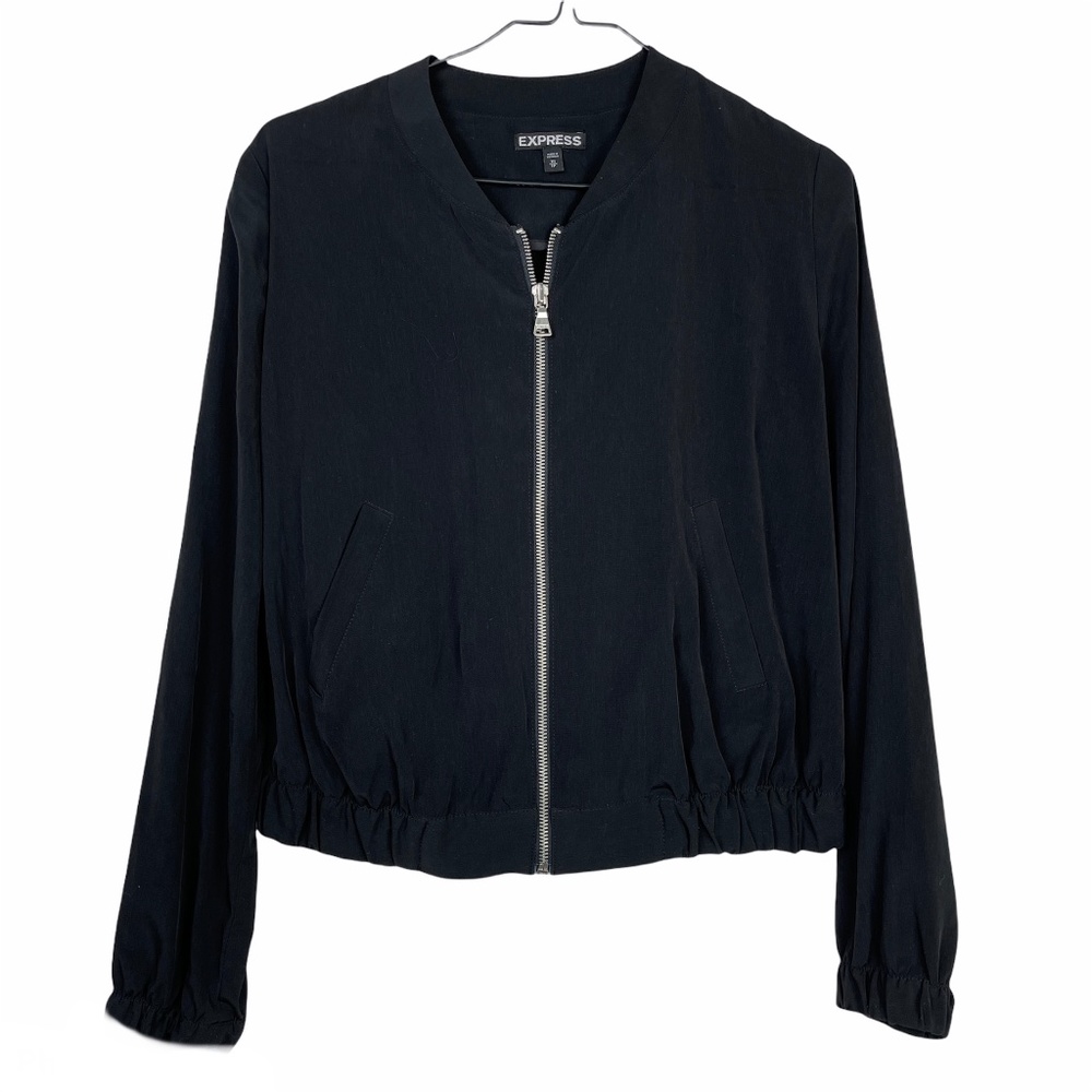 Express Black Bomber Jacket